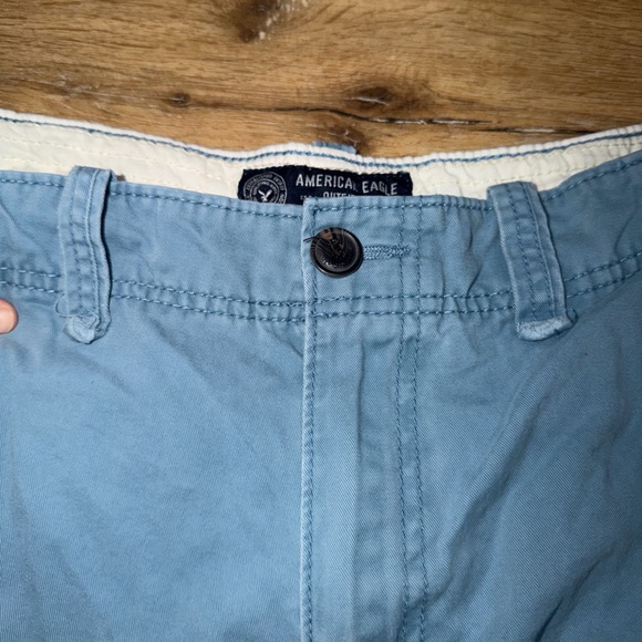 American Eagle Men’s Light Blue Cargo Shorts size 34 - Picture 3 of 5